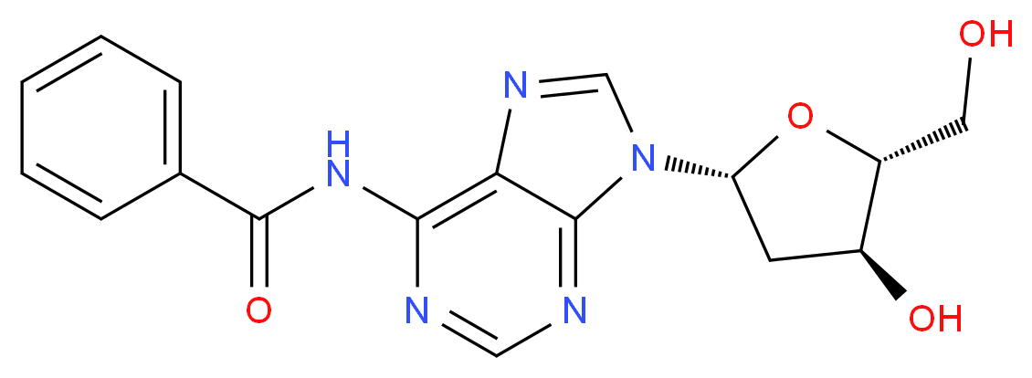 N-(9-((2R,4S,5R)-4-Hydroxy-5-(hydroxyMethyl)tetrahydrofuran-2-yl)-9H-purin-6-yl)benzaMide_Molecular_structure_CAS_305808-19-9)