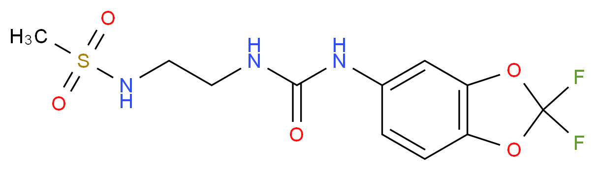 N-[2-({[(2,2-difluoro-1,3-benzodioxol-5-yl)amino]carbonyl}amino)ethyl]methanesulfonamide_Molecular_structure_CAS_)
