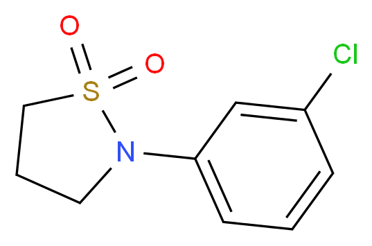 2-(3-chlorophenyl)-1$l^{6},2-thiazolidine-1,1-dione_Molecular_structure_CAS_)