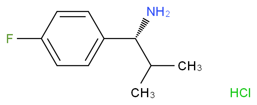 (1R)-1-(4-Fluorophenyl)-2-methylpropylamine hydrochloride_Molecular_structure_CAS_)