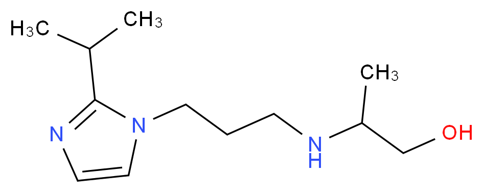 2-{[3-(2-isopropyl-1H-imidazol-1-yl)propyl]amino}propan-1-ol_Molecular_structure_CAS_)