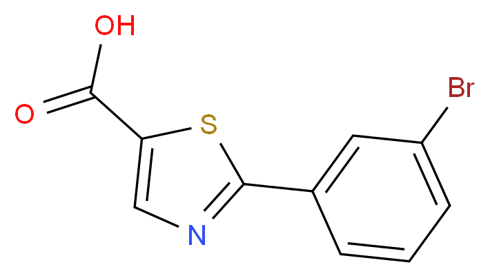 2-(3-BROMO-PHENYL)-THIAZOLE-5-CARBOXYLIC ACID_Molecular_structure_CAS_886370-50-9)