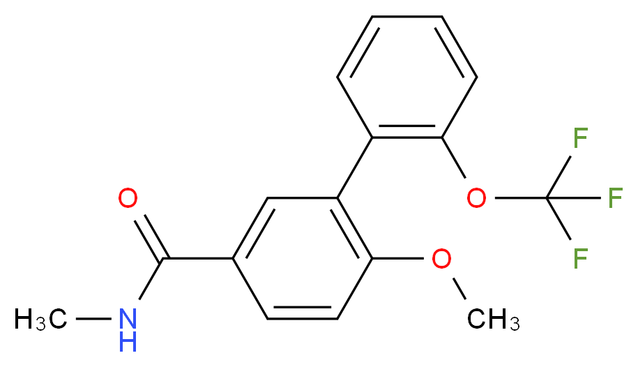6-methoxy-N-methyl-2'-(trifluoromethoxy)biphenyl-3-carboxamide_Molecular_structure_CAS_)