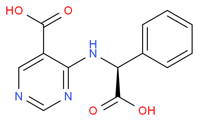 4-{[(S)-carboxy(phenyl)methyl]amino}pyrimidine-5-carboxylic acid_Molecular_structure_CAS_)