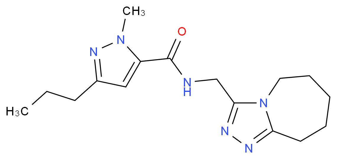 1-methyl-3-propyl-N-(6,7,8,9-tetrahydro-5H-[1,2,4]triazolo[4,3-a]azepin-3-ylmethyl)-1H-pyrazole-5-carboxamide_Molecular_structure_CAS_)