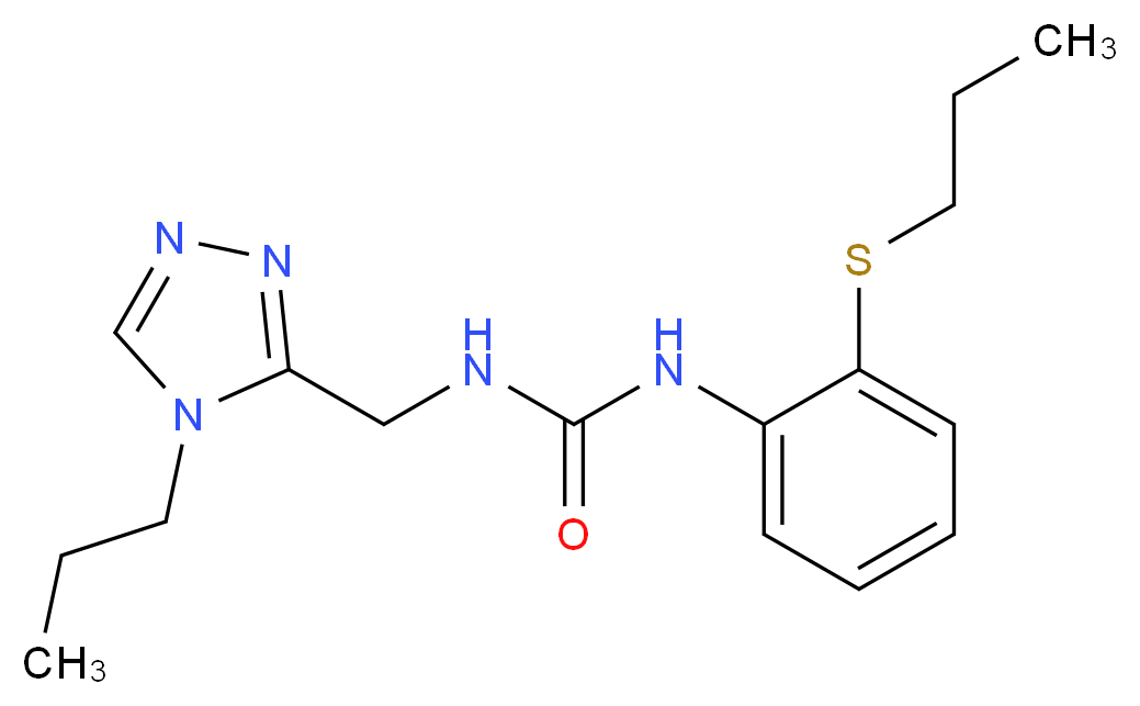 N-[2-(propylthio)phenyl]-N'-[(4-propyl-4H-1,2,4-triazol-3-yl)methyl]urea_Molecular_structure_CAS_)