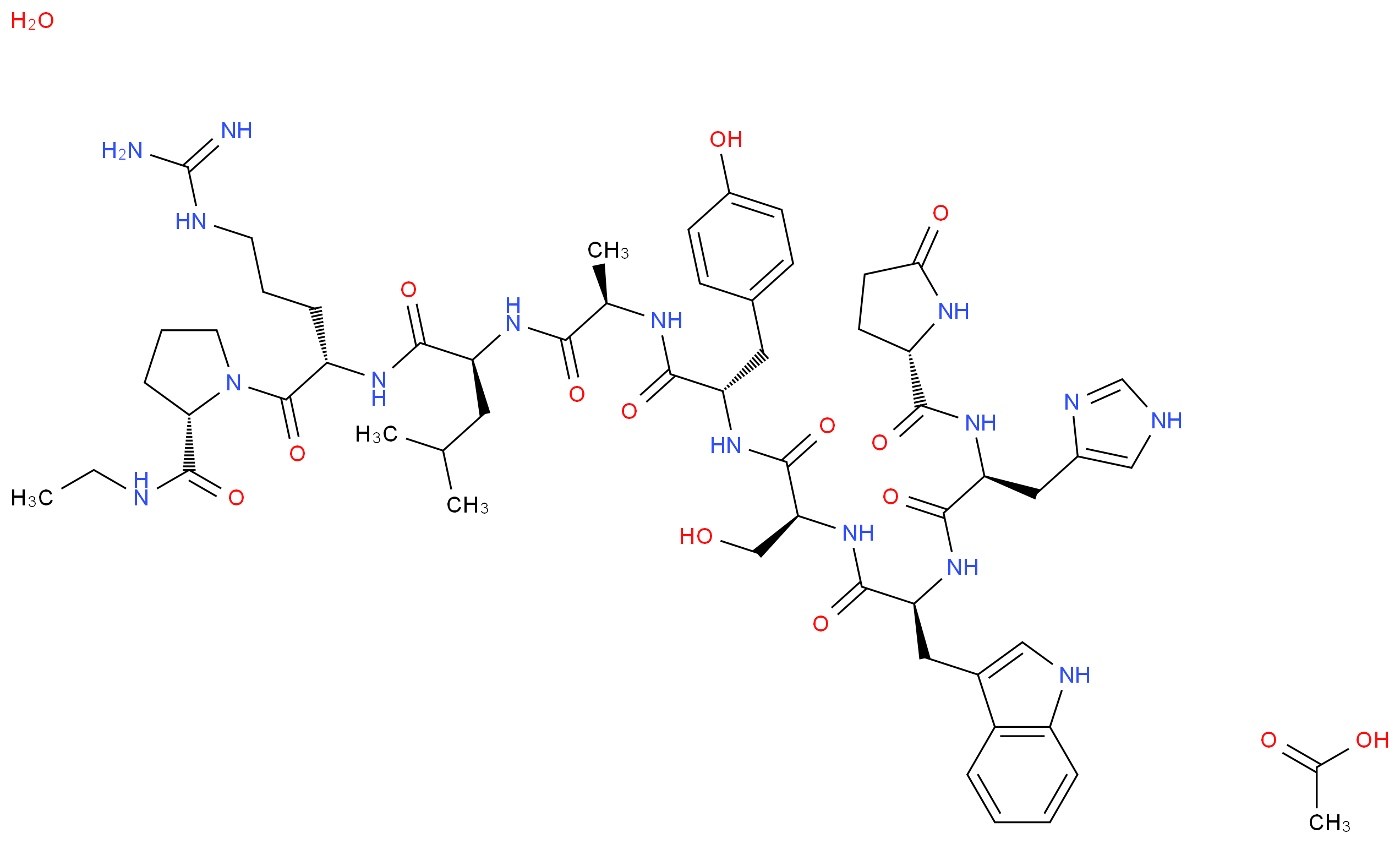[des-Gly10, D-Ala6]-LH-RH ethylamide acetate salt hydrate_Molecular_structure_CAS_)