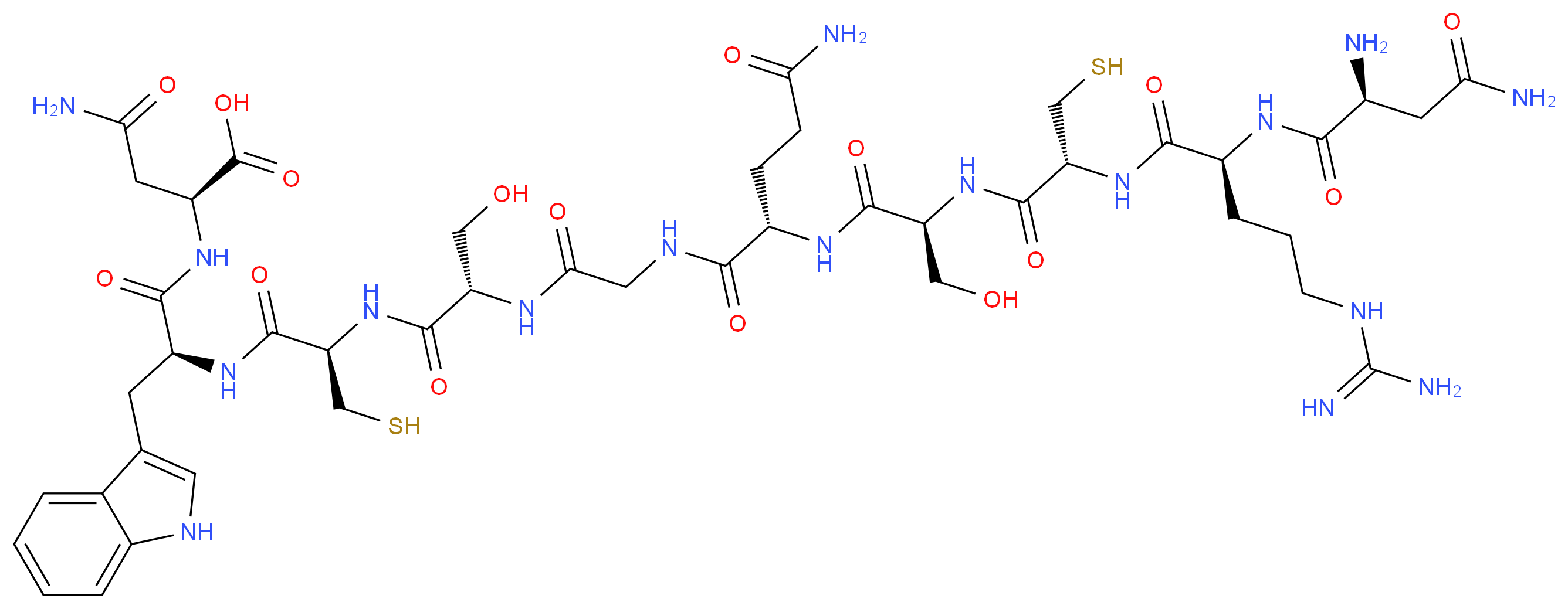 Asn-Arg-Cys-Ser-Gln-Gly-Ser-Cys-Trp-Asn, Reduced_Molecular_structure_CAS_)