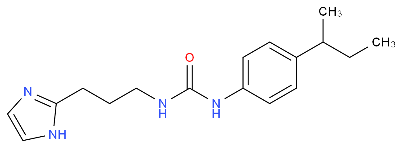 N-(4-sec-butylphenyl)-N'-[3-(1H-imidazol-2-yl)propyl]urea_Molecular_structure_CAS_)