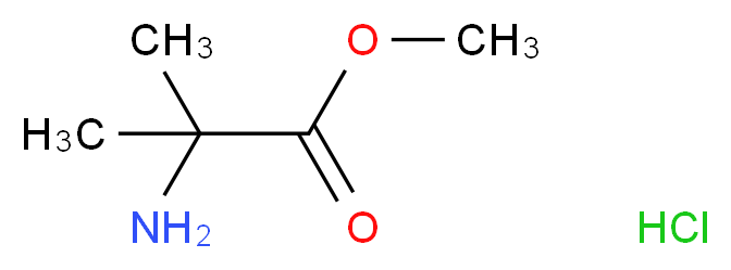 Methyl α-aminoisobutyrate hydrochloride_Molecular_structure_CAS_15028-41-8)