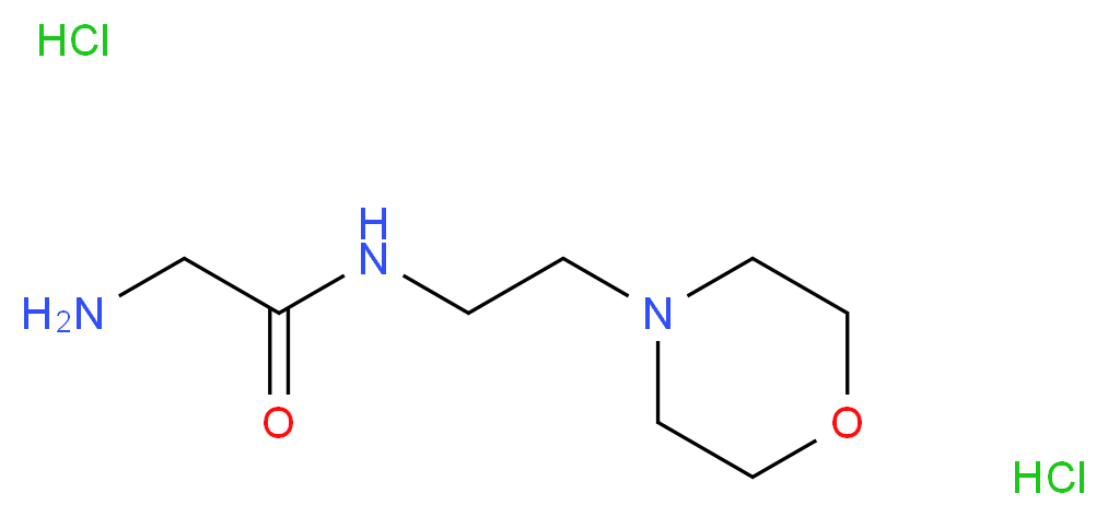 2-amino-N-[2-(morpholin-4-yl)ethyl]acetamide dihydrochloride_Molecular_structure_CAS_)
