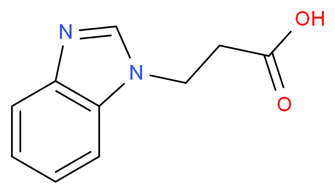 3-(Benzoimidazole-1-yl)-propionic acid_Molecular_structure_CAS_)