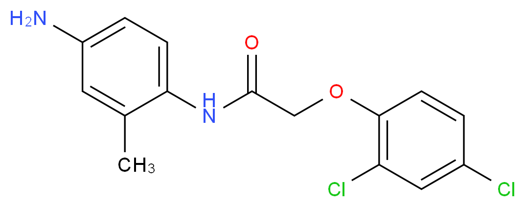 N-(4-Amino-2-methylphenyl)-2-(2,4-dichlorophenoxy) acetamide_Molecular_structure_CAS_)