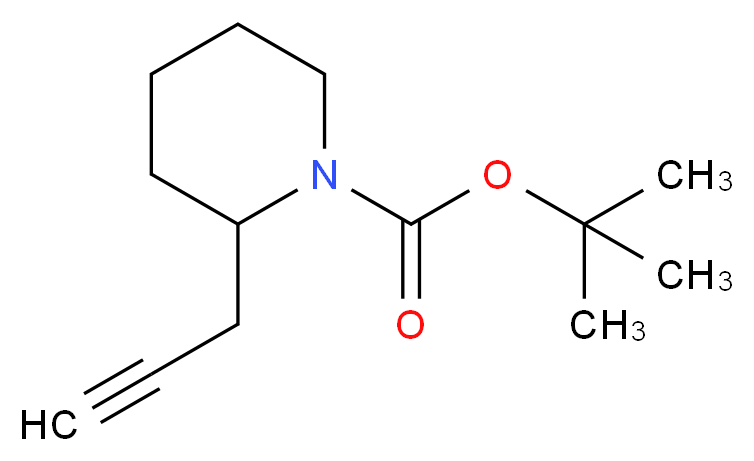 TERT-BUTYL 2-PROP-2-YNYLPIPERIDINE-1-CARBOXYLATE_Molecular_structure_CAS_)