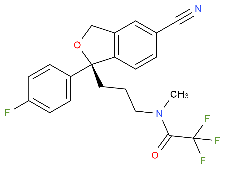 S-(+)-N-Trifluoroacetodesmethyl Citalopram_Molecular_structure_CAS_1217697-83-0)