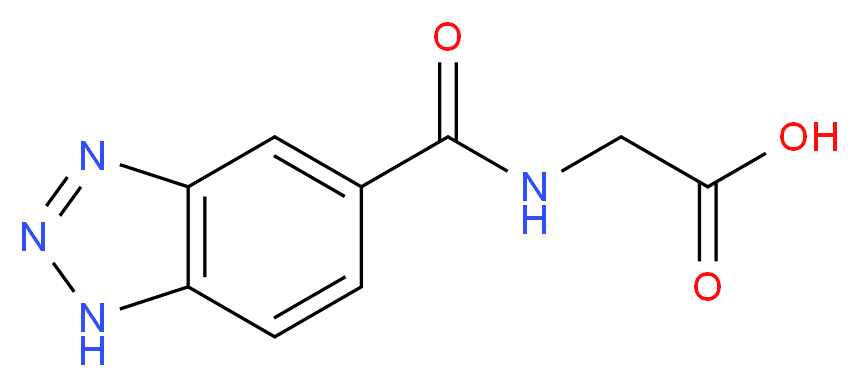 2-(1H-1,2,3-benzotriazol-5-ylformamido)acetic acid_Molecular_structure_CAS_)