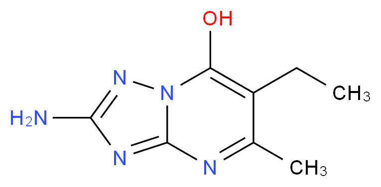 2-amino-6-ethyl-5-methyl[1,2,4]triazolo[1,5-a]pyrimidin-7-ol_Molecular_structure_CAS_392315-45-6)