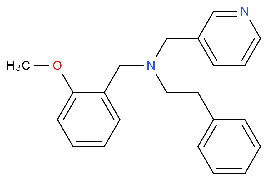 (2-methoxybenzyl)(2-phenylethyl)(pyridin-3-ylmethyl)amine_Molecular_structure_CAS_)