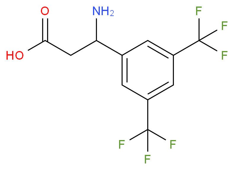 3-AMINO-3-(3,5-BIS-TRIFLUOROMETHYL-PHENYL)-PROPIONIC ACID_Molecular_structure_CAS_682802-95-5)