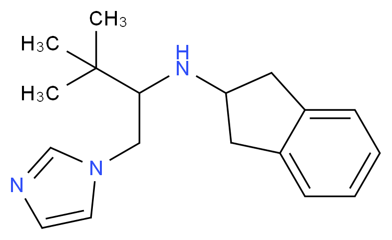 2,3-dihydro-1H-inden-2-yl[1-(1H-imidazol-1-ylmethyl)-2,2-dimethylpropyl]amine_Molecular_structure_CAS_)