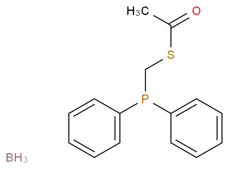 Acetylthiomethyl-diphenylphosphine borane complex_Molecular_structure_CAS_446822-71-5)