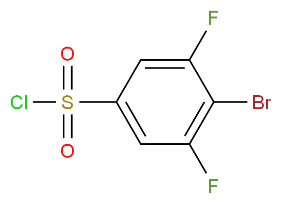 4-Bromo-3,5-difluorobenzenesulfonyl chloride_Molecular_structure_CAS_518057-63-1)