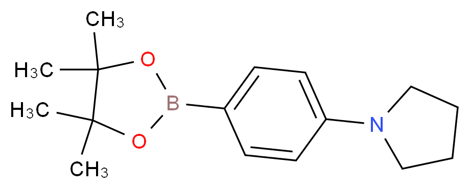 4-(1-Pyrrolidinyl)benzeneboronic acid pinacol ester_Molecular_structure_CAS_852227-90-8)