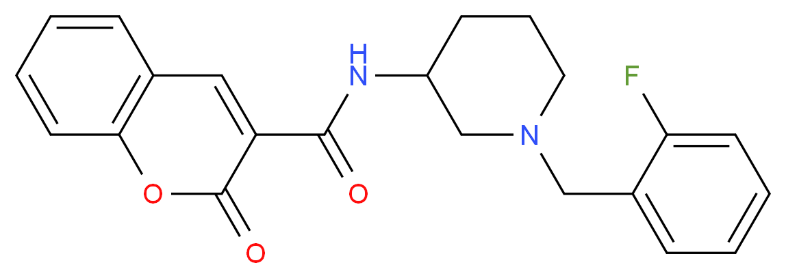 N-[1-(2-fluorobenzyl)-3-piperidinyl]-2-oxo-2H-chromene-3-carboxamide_Molecular_structure_CAS_)