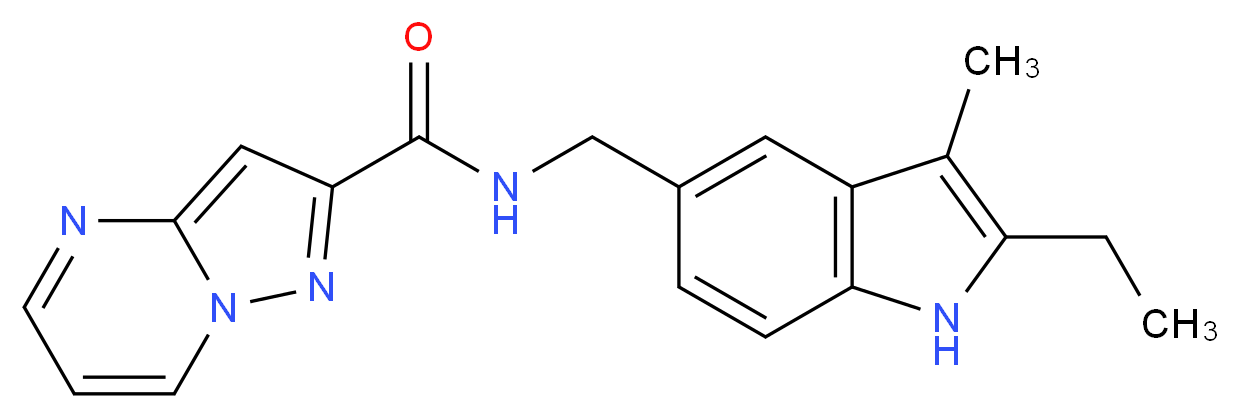 N-[(2-ethyl-3-methyl-1H-indol-5-yl)methyl]pyrazolo[1,5-a]pyrimidine-2-carboxamide_Molecular_structure_CAS_)