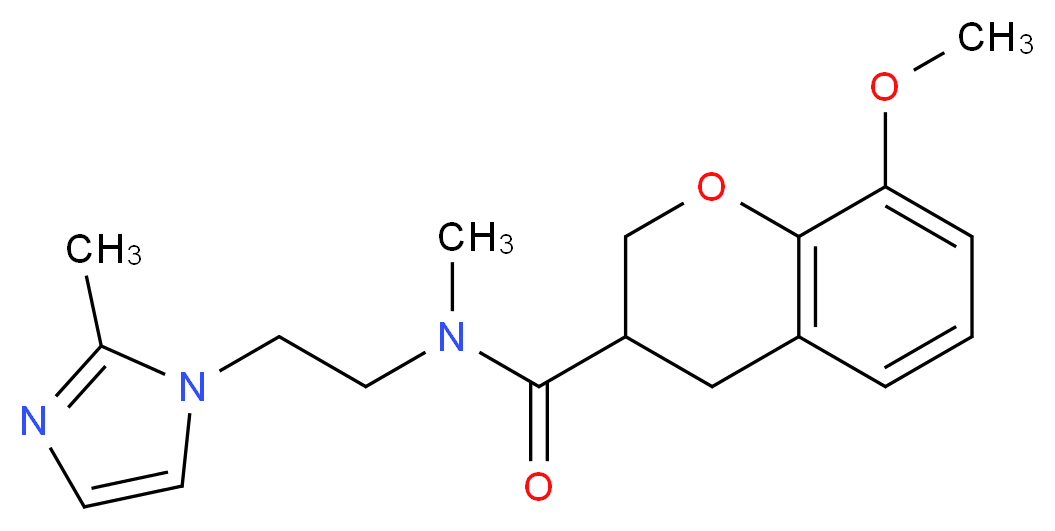 8-methoxy-N-methyl-N-[2-(2-methyl-1H-imidazol-1-yl)ethyl]-3-chromanecarboxamide_Molecular_structure_CAS_)