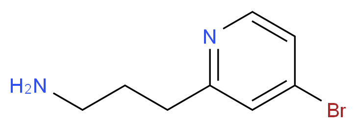 3-(4-bromopyridin-2-yl)propan-1-amine_Molecular_structure_CAS_1060808-85-6)