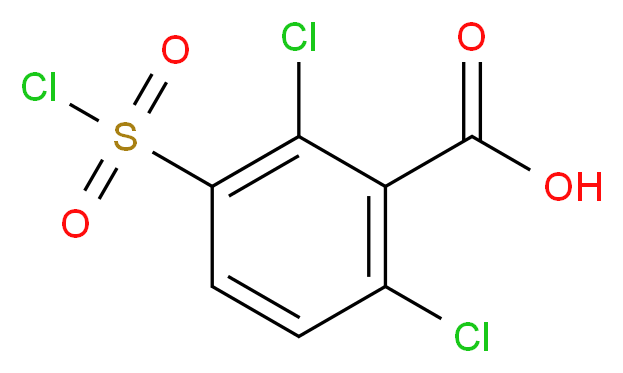 2,6-Dichloro-3-chlorosulfonyl-benzoic acid_Molecular_structure_CAS_53553-05-2)