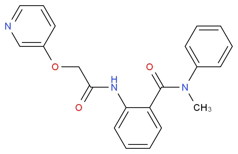 N-methyl-N-phenyl-2-{[(pyridin-3-yloxy)acetyl]amino}benzamide_Molecular_structure_CAS_)