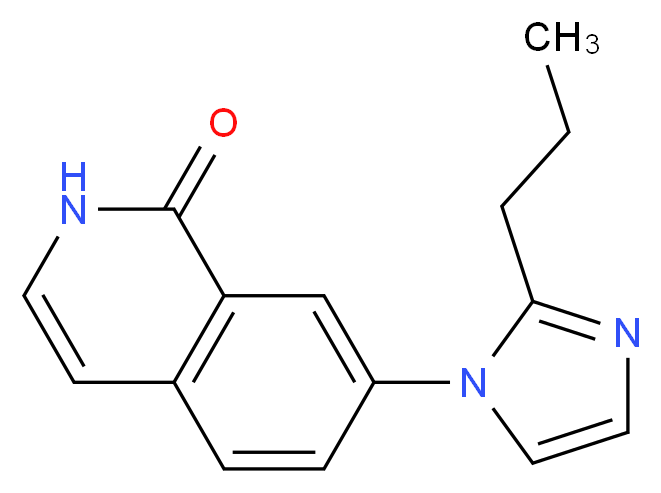 7-(2-propyl-1H-imidazol-1-yl)isoquinolin-1(2H)-one_Molecular_structure_CAS_)