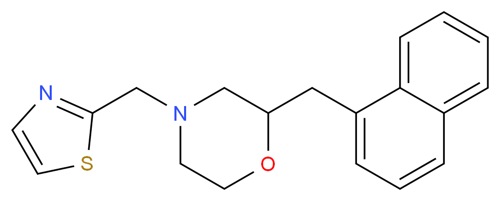2-(1-naphthylmethyl)-4-(1,3-thiazol-2-ylmethyl)morpholine_Molecular_structure_CAS_)