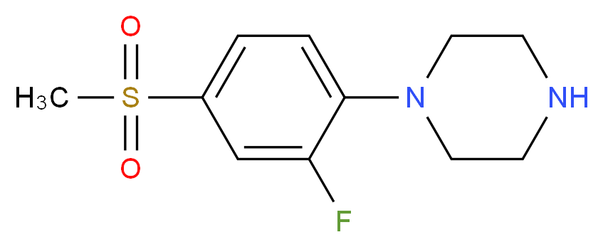 1-[2-Fluoro-4-(methylsulfonyl)phenyl]piperazine_Molecular_structure_CAS_845616-10-6)