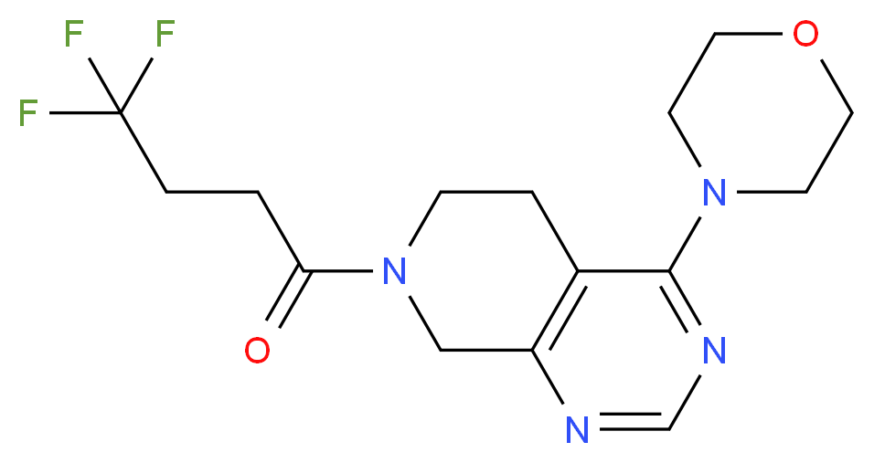 4-morpholin-4-yl-7-(4,4,4-trifluorobutanoyl)-5,6,7,8-tetrahydropyrido[3,4-d]pyrimidine_Molecular_structure_CAS_)