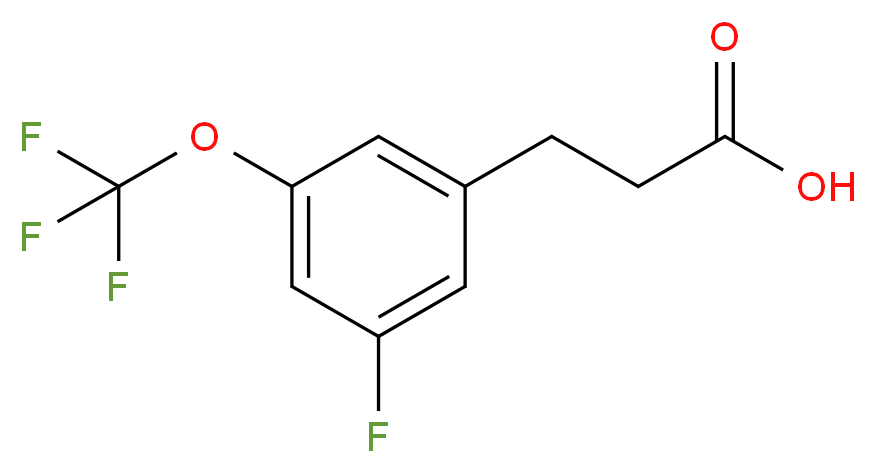 3-[3-Fluoro-5-(trifluoromethoxy)phenyl]propionic acid_Molecular_structure_CAS_)