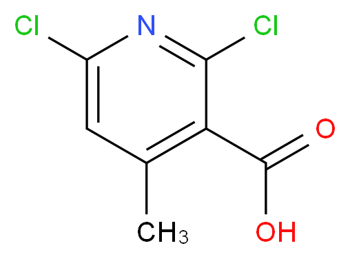 2,6-Dichloro-4-methyl-3-pyridinecarboxylic acid_Molecular_structure_CAS_62774-90-7)