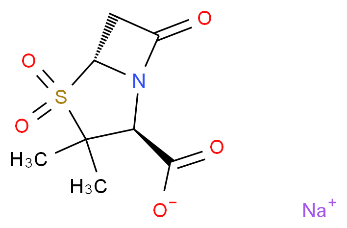 Sulbactam sodium (Unasyn)_Molecular_structure_CAS_69388-84-7)