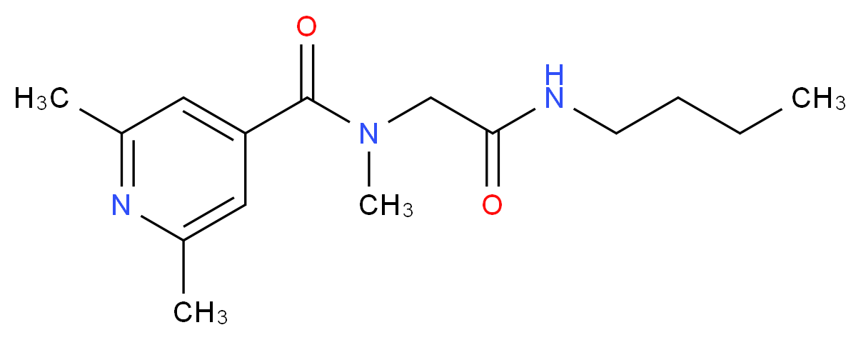N-[2-(butylamino)-2-oxoethyl]-N,2,6-trimethylisonicotinamide (non-preferred name)_Molecular_structure_CAS_)