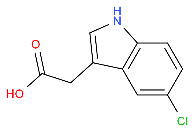 2-(5-chloro-1H-indol-3-yl)acetic acid_Molecular_structure_CAS_)