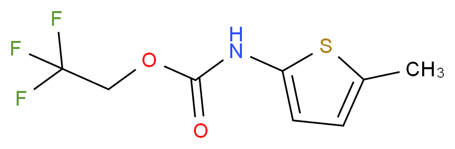 2,2,2-trifluoroethyl N-(5-methylthiophen-2-yl)carbamate_Molecular_structure_CAS_)