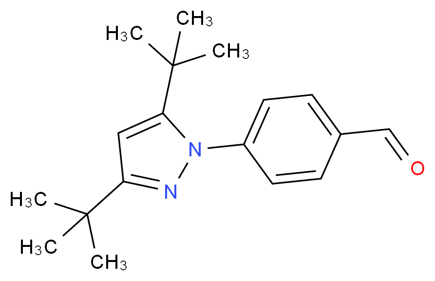 4-[3,5-di(tert-butyl)-1H-pyrazol-1-yl]benzaldehyde_Molecular_structure_CAS_)