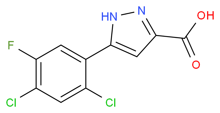 5-(2,4-Dichloro-5-fluorophenyl)-1H-pyrazole-3-carboxylic acid_Molecular_structure_CAS_1119299-75-0)