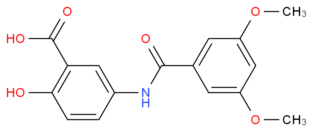 5-[(3,5-dimethoxybenzoyl)amino]-2-hydroxybenzoic acid_Molecular_structure_CAS_926264-77-9)