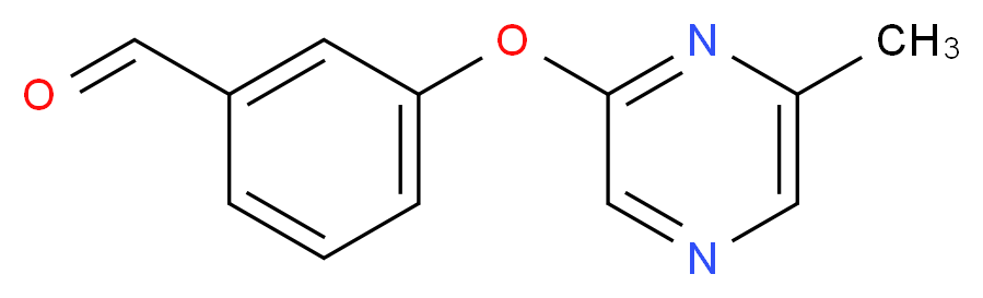 3-[(6-Methylpyrazin-2-yl)oxy]benzaldehyde 97%_Molecular_structure_CAS_906352-97-4)