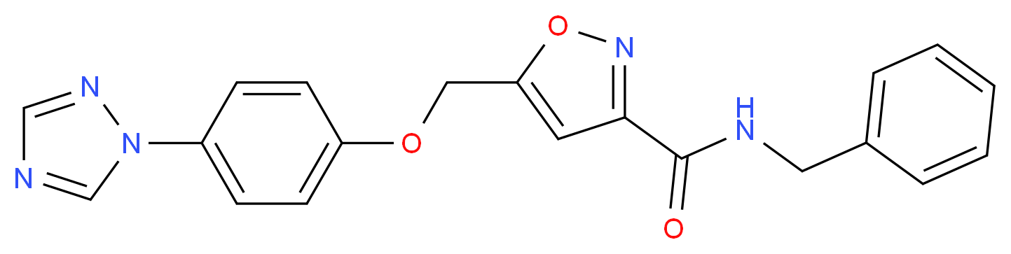 N-benzyl-5-{[4-(1H-1,2,4-triazol-1-yl)phenoxy]methyl}-3-isoxazolecarboxamide_Molecular_structure_CAS_)