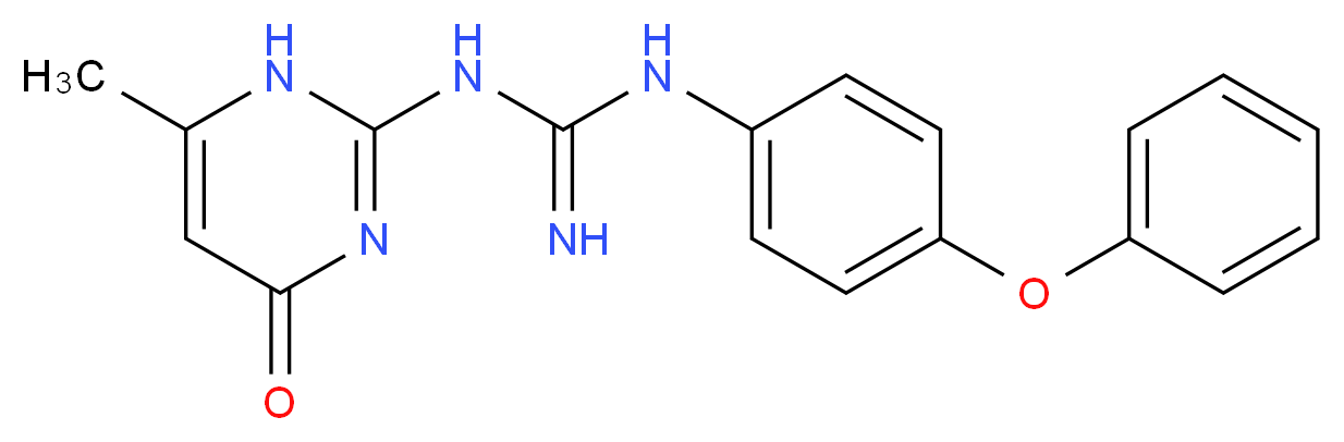 N-(6-Methyl-4-oxo-1,4-dihydropyrimidin-2-yl)-N'-(4-phenoxyphenyl)guanidine_Molecular_structure_CAS_)