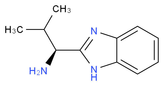 (1S)-1-(1H-benzimidazol-2-yl)-2-methylpropan-1-amine_Molecular_structure_CAS_)